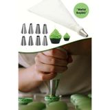 Krema Sıkma Pasta Süsleme Torbası 7 Farklı Uç