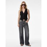 Krep Scuba Kumaş Slim Fit Düğmeli V Yaka Slim Fit Blazer Yelek