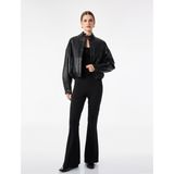 Krep Scuba Kumaş Slim Fit İspanyol Paça Tayt Pantolon