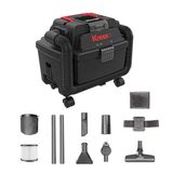 Kress Kh035.9 20Volt 250W/17Kpa Kömürsüz Flexi Esnek Hortumlu Profesyonel Şarjlı Islak/Kuru Süpürge & Üfleme (Akü Dahil Değildir)