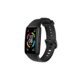 KRETON Huawei Honor Band 6 Ile Uyumlu Tokalı Siyah Silikon Kordon Kayış