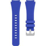 Kreton Huawei Watch Gt4 46MM ile Uyumlu Kordon Tırtık Desenli Tokalı Silikon Kayış - Koyu Mavi
