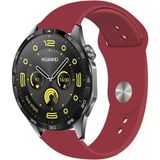 Kreton Huawei Watch Gt4 46MM ile Uyumlu Kordon Yumuşak Dokulu Esnek Jel Silikon Kayış - Bordo