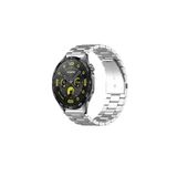 Kreton Kreton Huawei Watch Gt4 46Mm Uyumlu Gümüş Kordon Klasik Baklava Model Paslanmaz Çelik Metal Kayış