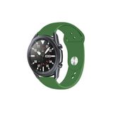 Kreton Kreton Samsung Galaxy Watch 3 45 Mm Uyumlu Koyu Yeşil Kordon Yumuşak Dokulu Silikon Kayış