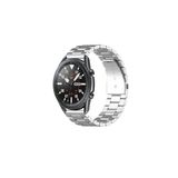 Kreton Kreton Samsung Galaxy Watch 3 45Mm Uyumlu Gümüş Kordon Klasik Baklava Model Paslanmaz Çelik Metal Kayış