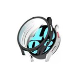 Kreton Kreton Samsung Galaxy Watch 6 44Mm Uyumlu Kasa Ve Ekran Koruyucu 360 Tam Koruma Silikon Kılıf