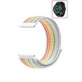 Kreton Kreton Samsung Galaxy Watch 6 Classic 43Mm / 47Mm Uyumlu Spor Kumaş Desenli Cırt Cırtlı Kordon Kayış