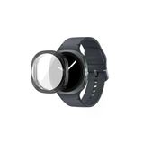 Kreton Kreton Samsung Galaxy Watch 8 44Mm İle Uyumlu Kasa Ve Ekran Koruyucu 360 Tam Koruma Silikon Kılıf