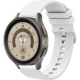 Kreton Samsung Galaxy Watch 4 5 5pro 6 ile Uyumlu Kordon Jel Silikon Tokalı Kayış - Beyaz