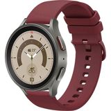 Kreton Samsung Galaxy Watch 4 5 5pro 6 ile Uyumlu Kordon Jel Silikon Tokalı Kayış - Bordo