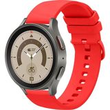 Kreton Samsung Galaxy Watch 4 5 5pro 6 ile Uyumlu Kordon Jel Silikon Tokalı Kayış - Kırmızı