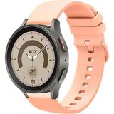 Kreton Samsung Galaxy Watch 4 5 5pro 6 ile Uyumlu Kordon Jel Silikon Tokalı Kayış - Pudra - Pembe