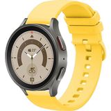 Kreton Samsung Galaxy Watch 4 5 5pro 6 ile Uyumlu Kordon Jel Silikon Tokalı Kayış - Sarı