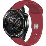 Kreton Xiaomi Watch S4 Akıllı Saat ile Uyumlu Yumuşak Dokulu Silikon Kordon Kayış - Bordo