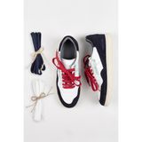 Krähe Artemis Erkek Deri Eskitme El Boyamalı Bağcık Ve Iki Yedek Bağcıklı Beyaz-Laci Sneakers