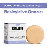 Krijen Argan & Lavanta Besleyici Katı Şampuan 100 gr Bitki Özlü Kuru Normal Saçlar İçin