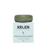 Krijen Canlandırıcı Etkili Spirulina & Hamamelis Yüz ve Vücut Temizleme Barı 95 gr