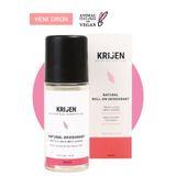 Krijen Doğal Deodorant - Beyaz Zambak & Tatlı Badem Roll-On Deodorant 50 ml - Bitkisel Ter Kokusu Önleyici