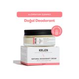 Krijen Doğal Deodorant - Beyaz Zambak & Üzüm Çekirdeği Krem Deodorant 50 Ml-Bitkisel Ter Kokusu Önleyici