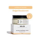Krijen Gül Ağacı & Limon Krem Doğal Deodorant 50 ml - Alüminyum İçermez - Bitkisel Ter Kokusu Önleyici