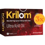 Krilom Ultra Krill Oil 30 Yumuşak Kapsül - 3 Adet (Toplam 90 Kapsül) - Dezenfektan Hediyeli (%72 Alkol)