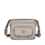 Krinkıl Kumaş Kadın Postacı Çantası Smart Bags 3005 A.Vizon