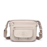 Krinkıl Kumaş Kadın Postacı Çantası Smart Bags 3005 Bej