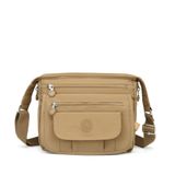 Krinkıl Kumaş Kadın Postacı Çantası Smart Bags 3005 Camel