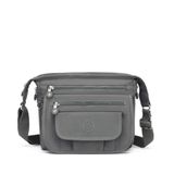 Krinkıl Kumaş Kadın Postacı Çantası Smart Bags 3005 Koyu Gri