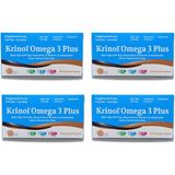 Krinol Omega 3 Plus - Balık Yağı, Krill Yağı, Resveratrol, E Vitamini ve Astaksantin - 60 Kapsül - 4 Kutu