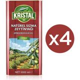 Kristal 20 Litre Natürel Sızma Zeytinyağı Teneke Dg x 4 Soğuk Sıkım Kalitesi - 20 lt