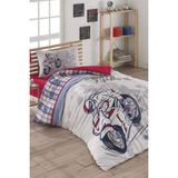 Kristal Boze Kristal Ranforce Genç Nevresim Takımı Tek Kişilik Storm - 160 x 220 cm - Renkli