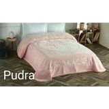 Krıstal By Taç Blanket Polyester Pudra Battal 220x240 cm Çift Kişilik Battaniye