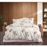 Kristal Bytaç Çift Kişilik Terry Cotton Eva Mürdüm Nevresim Takımı - 200 x 220 cm