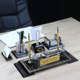 Kristal Cam Vıp Set Masa Isimliği PB5001 - Koyu Siyah
