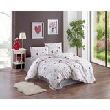 Kristal Çift Kişilik Ranforce Nevresim Takımı - 4 Parça - %100 Pamuk - Orijinal Lüks Kutu - Bordo - 200 x 220 cm