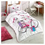 Kristal Cute Girls Genç Nevresim Takımı Çok Renkli Kapitoneli Dört Mevsim Set 160 x 220 cm