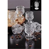 Kristal Kahve Yanı Bardağı 6lı ROYALEKS-R1720 - 1 Adet - 100 ml
