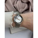 Kristal Kesim Camlı Çift Renk Gümüş ve Rose Gold Tek Taşlı Şık Tasarım Ferrucci Kadın Saati - Gümüş - Rose Gold