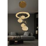 Kristal Küre 4 Lü Modern Sarkıt Led Avize