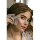 Kristal Kuvars Gua Sha Yüz Yogası, Masaj Taşı 313-2