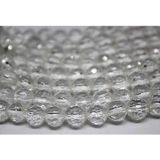 Kristal Kuvars Taşı Faset Kesim 8mm 4 Adet