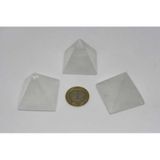 Kristal Kuvars Taşı Piramit 3'lü Set - 60gr