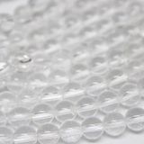 Kristal Kuvars Taşı YARIM Dizi 5mm (18cm uzunluğundadır)