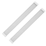 Kristal Led Sıva Üstü Bant Tavan Armatürü 120 cm 100W Beyaz Işık 2 Adet