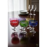 Kristal Market El Yapımı Kristal Bohemia Lüks Royal Desen 200ml Dekoratif Sunumluk Ayaklı Dondurmalık Kase Set 6'lı