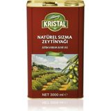 Kristal Natürel Sızma Zeytinyağı Dolgun Güçlü Lezzet 3 L teneke - 3 lt