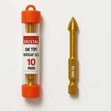 Krıstal Ok Tipi Elmas Matkap Ucu 10 mm (Granit - Seramik - Cam Delme) - Altın