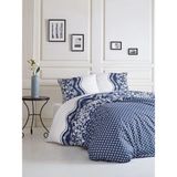 Kristal Ranforce Çift Kişilik Nevresim Takımı - 200 x 220 cm - Lacivert